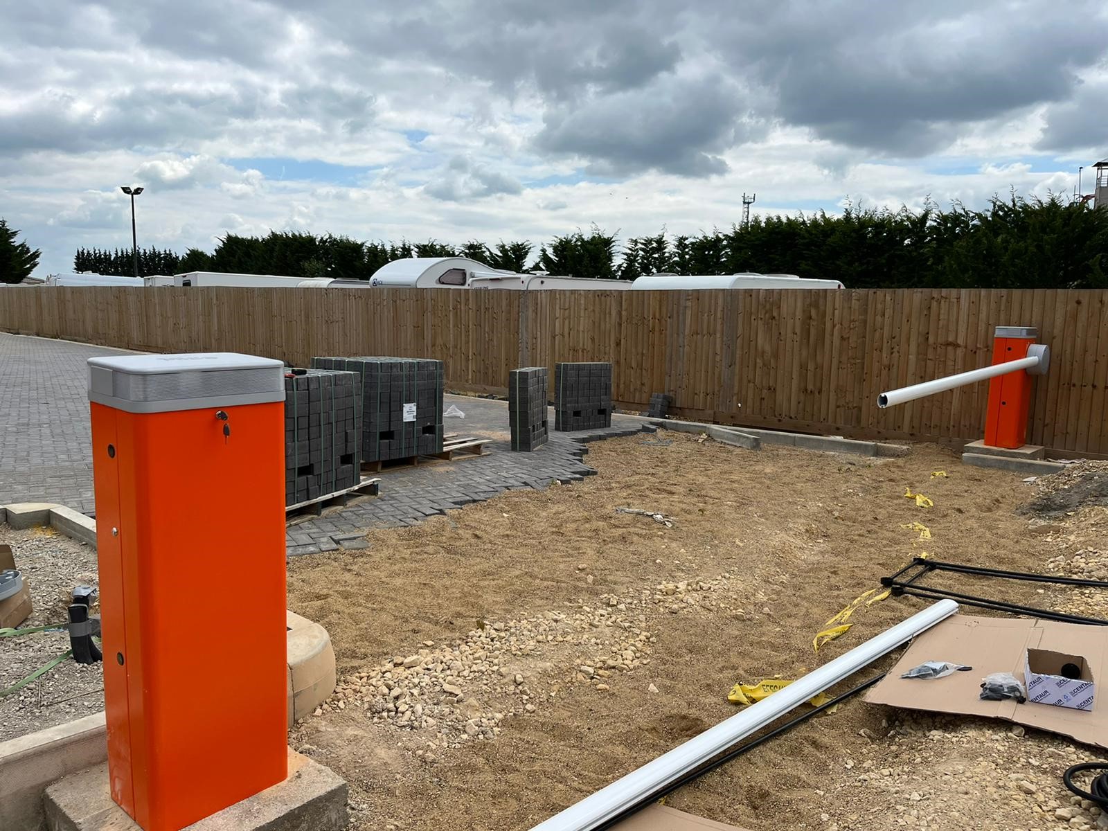 Pre barrier installation